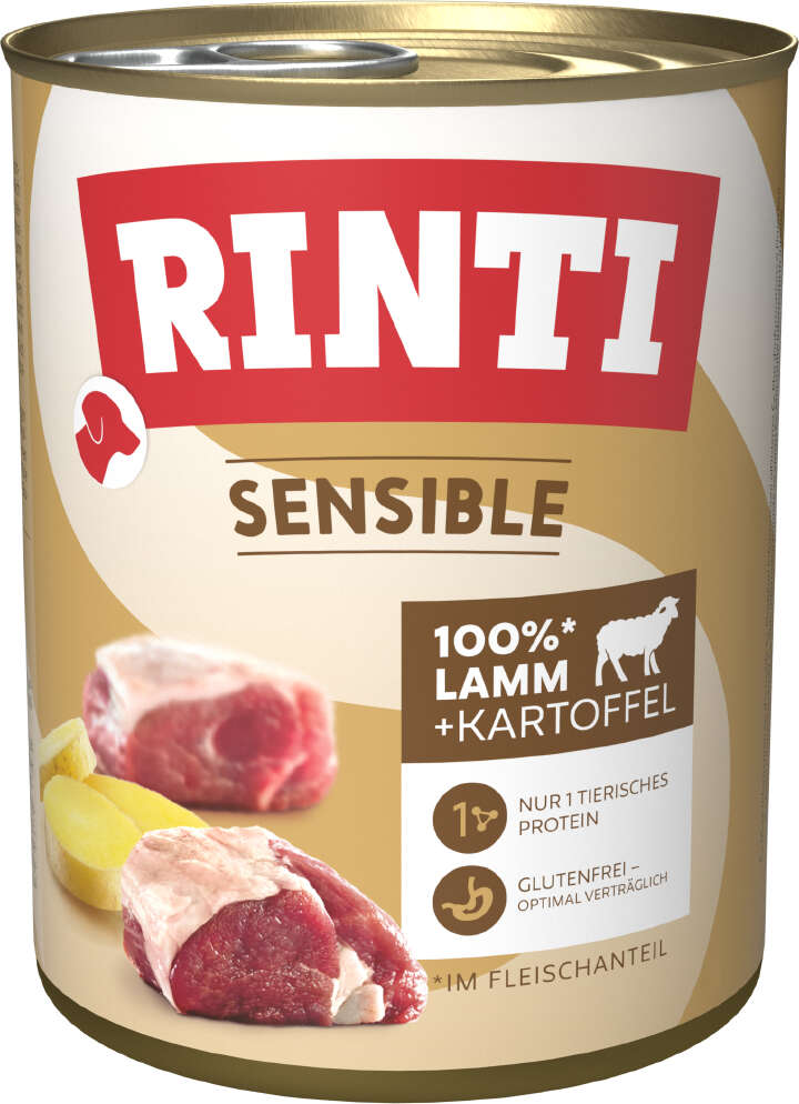 RINTI Hunde-Nassfutter Sensible Lamm & Kartoffel